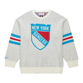 New York Rangers Mitchell & Ness Centennial Retro Logo Sweater Cream