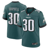 Jihaad Campbell Philadelphia Eagles 2025 NFL Draft First Round Pick Game Jersey Green - Nike