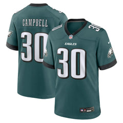 Jihaad Campbell Philadelphia Eagles 2025 NFL Draft First Round Pick Game Jersey Green - Nike