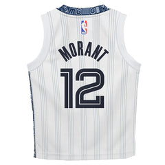 Nike - Ja Morant Memphis Grizzlies Preschool 2025/26 City Edition Swingman Jersey - White