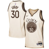 Nike - Stephen Curry Golden State Warriors Youth 2025/26 City Edition Swingman Jersey - Tan