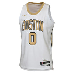 Nike - Jayson Tatum Boston Celtics Youth 2025/26 City Edition Swingman Jersey - White