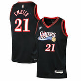 Nike - Joel Embiid Philadelphia 76ers Youth Swingman Jersey - Classic Edition - Black
