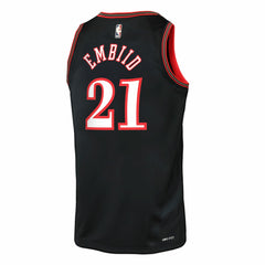 Nike - Joel Embiid Philadelphia 76ers Youth Swingman Jersey - Classic Edition - Black