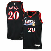 Nike - Jared McCain Philadelphia 76ers Youth Swingman Jersey - Classic Edition - Black