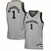 NBA - Victor Wembanyama San Antonio Spurs Jordan Brand Youth Swingman Jersey - Statement Edition - Silver