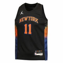 NBA - Jalen Brunson New York Knicks Jordan Brand Youth Swingman Jersey - Statement Edition - Black