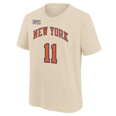 Nike - Jalen Brunson New York Knicks Youth 2025/26 City Edition Name & Number T-Shirt - Cream
