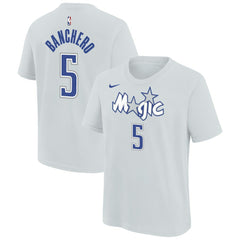 Nike - Paolo Banchero Orlando Magic Youth 2025/26 City Edition Name & Number T-Shirt - Silver