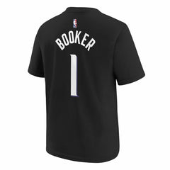 NBA - Devin Booker Phoenix Suns Jordan Brand Youth Statement Edition Name & Number T-Shirt - Black
