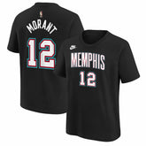 Nike - Ja Morant Memphis Grizzlies Youth Name & Number T-Shirt - Classic Edition - Black
