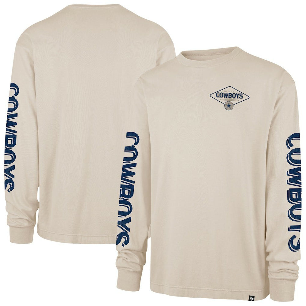 Dallas Cowboys '47 Cairn Ravine Foundation Long Sleeve T-Shirt Tan - 47 brand