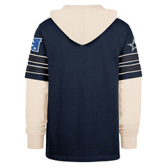 Dallas Cowboys '47 Split Zone Cornerback Duo Hoodie Navy - 47 brand