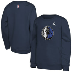 NBA - Dallas Mavericks Jordan Brand Youth Courtside Statement Edition Sweatshirt - Navy
