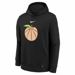 Nike - Atlanta Hawks Youth 2025/26 City Edition Club Fleece Pullover Hoodie - Black