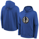 Nike - Dallas Mavericks Youth 2025/26 City Edition Club Fleece Pullover Hoodie - Royal