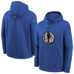Nike - Dallas Mavericks Youth 2025/26 City Edition Club Fleece Pullover Hoodie - Royal