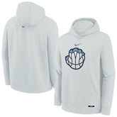 Nike - Memphis Grizzlies Youth 2025/26 City Edition Club Fleece Pullover Hoodie - Silver