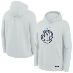 Nike - Memphis Grizzlies Youth 2025/26 City Edition Club Fleece Pullover Hoodie - Silver