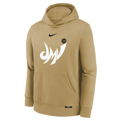 Nike - Washington Wizards Youth 2025/26 City Edition Club Logo Fleece Hoodie - Tan
