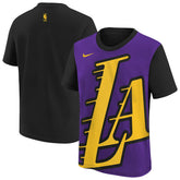 Nike - Los Angeles Lakers Youth 2025/26 City Edition Max90 T-Shirt - Purple/Black