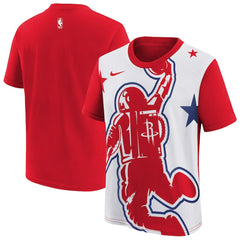 Nike - Houston Rockets Youth 2025/26 City Edition Max90 T-Shirt - Red/White