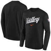 Nike - Phoenix Suns Youth 2025/26 City Edition Dri-Fit Long Sleeve Game Top - Black