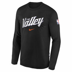 Nike - Phoenix Suns Youth 2025/26 City Edition Dri-Fit Long Sleeve Game Top - Black