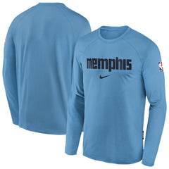 Nike - Memphis Grizzlies Youth 2025/26 City Edition Dri-Fit Long Sleeve Game Top - Light Blue