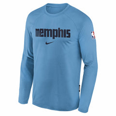 Nike - Memphis Grizzlies Youth 2025/26 City Edition Dri-Fit Long Sleeve Game Top - Light Blue