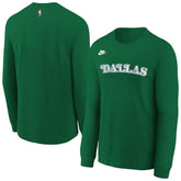 Nike - Dallas Mavericks Youth Hardwood Classics Essential Logo Max90 Long Sleeve T-Shirt - Green