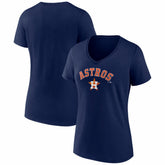 Houston Astros Women's Logo V-Neck T-Shirt Lifestyle
