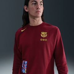 Nike Barcelona Special Edition Club Fleece Sweatshirt - Red