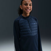 Nike Chelsea Youth 2025/26 Academy Winter Warrior Drill Training Top - Navy