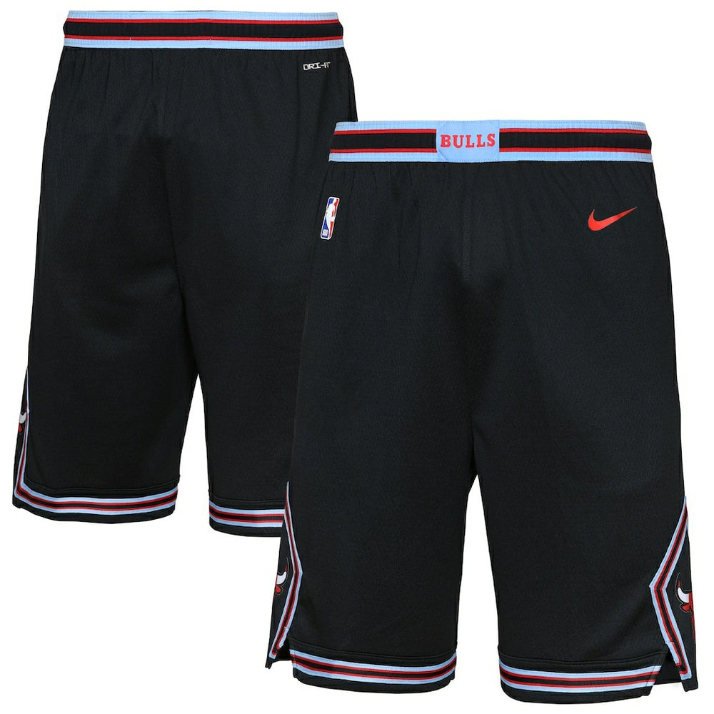 Nike - Chicago Bulls Youth 2025/26 City Edition Swingman Performance Shorts - Black