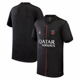 Jordan Paris Saint-Germain Jordan Brand Youth 2025/26 Fourth Replica Jerseys - Black