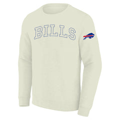 Buffalo Bills Profile Big & Tall Fleece Sweatshirt Cream - NFL