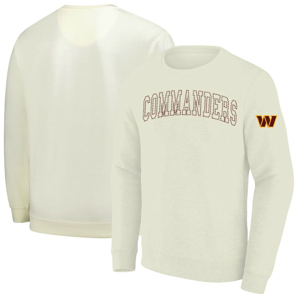 Washington Commanders Profile Big & Tall Fleece Sweatshirt Cream - NFL