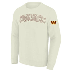 Washington Commanders Profile Big & Tall Fleece Sweatshirt Cream - NFL