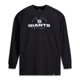 New York Giants Big & Tall Coverage Scheme Long Sleeve T-Shirt Black - Fanatics