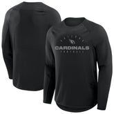 Arizona Cardinals Big & Tall Coverage Scheme Long Sleeve T-Shirt Black - Fanatics