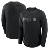Buffalo Bills Big & Tall Coverage Scheme Long Sleeve T-Shirt Black - Fanatics