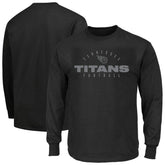 Tennessee Titans Big & Tall Coverage Scheme Long Sleeve T-Shirt Black - Fanatics