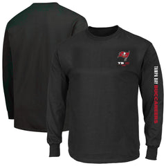 Tampa Bay Buccaneers Big & Tall Clock Management Legacy Long Sleeve T-Shirt Black - Fanatics