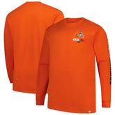 Cleveland Browns Big & Tall Clock Management Legacy Long Sleeve T-Shirt Orange - Fanatics