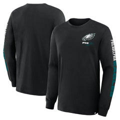 Philadelphia Eagles Big & Tall Clock Management Legacy Long Sleeve T-Shirt Black - Fanatics