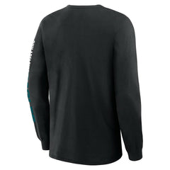 Philadelphia Eagles Big & Tall Clock Management Legacy Long Sleeve T-Shirt Black - Fanatics