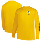 Green Bay Packers Big & Tall Clock Management Legacy Long Sleeve T-Shirt Gold - Fanatics