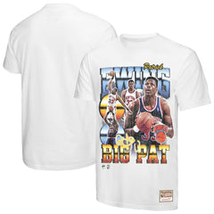 Mitchell & Ness - Patrick Ewing New York Knicks Hardwood Classics Commemorative Player Collage T-Shirt - White