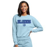 New York Islanders - Concepts Sport Women's Tonal Pullover Sweatshirt Light Blue